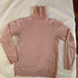 Calvin Klein Soft Pink Turtleneck Sweater